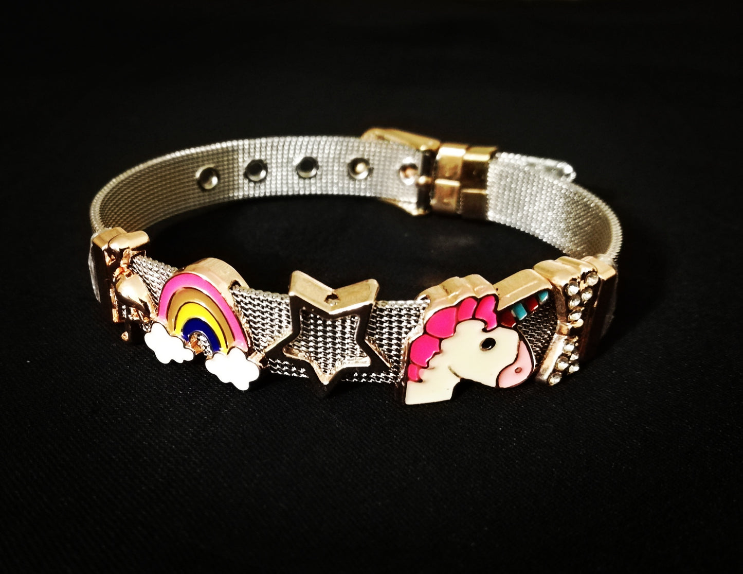 PULSERA TIPO RELOJ (UNICORNIO)