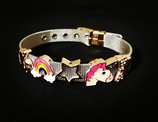 PULSERA TIPO RELOJ (UNICORNIO)